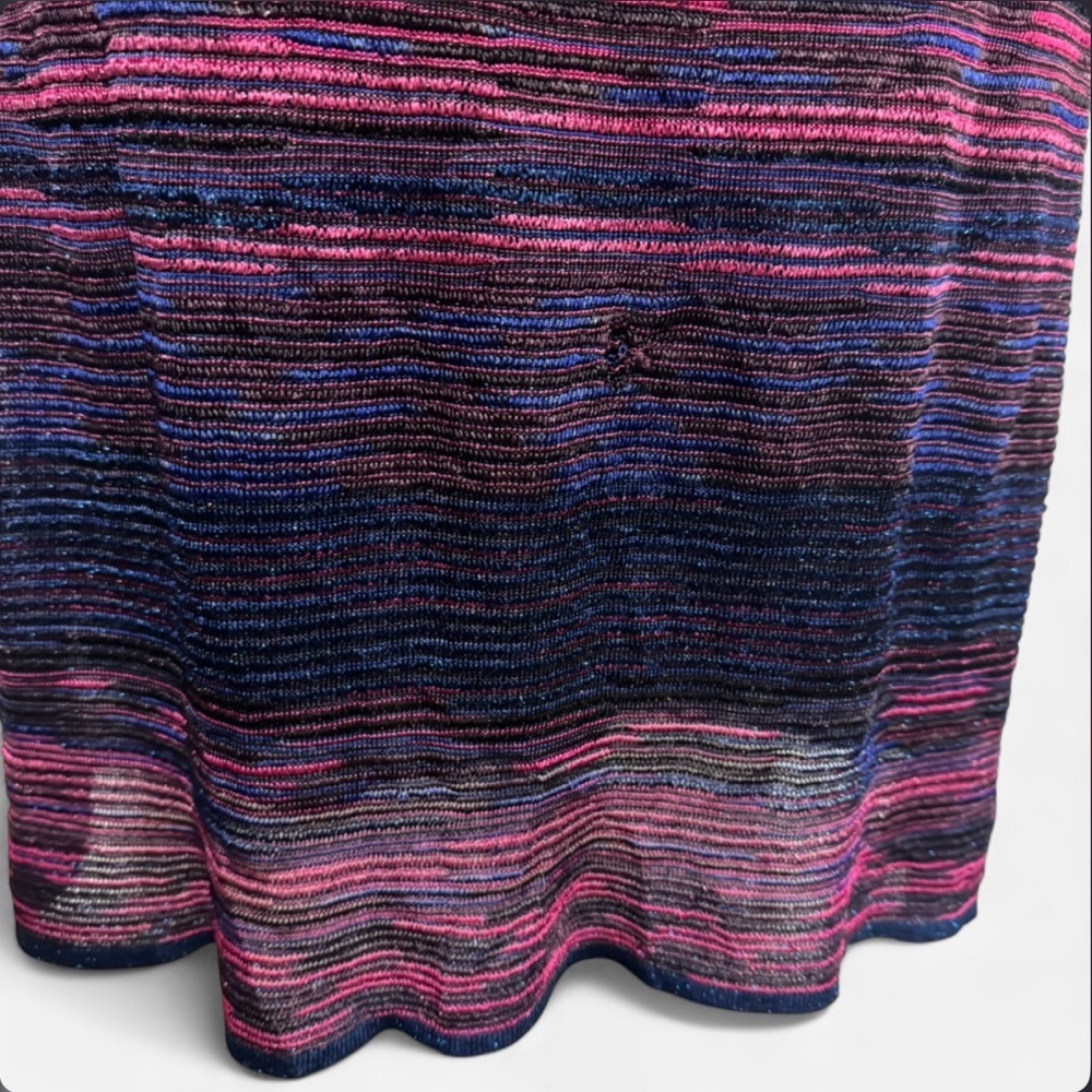 M Missoni Metallic Lurex Knit Mini Dress, Size 44 - Picture 11 of 12